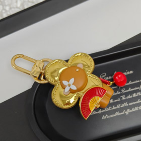 Louis Vuitton LV kwiatowy wzór Walentynki Keychain-3656  