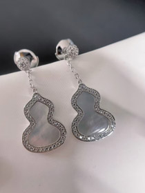 Qeelin białe matki perły kolczyki z cukrzyny karnelianej-3674  