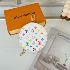 Louis Vuitton LV okrągła moneta torebka wisiak-4054  