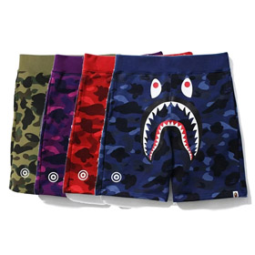 BAPE colorblock kamuflaż świecić w ciemności rekin serii okazjonalne szorty-4245  