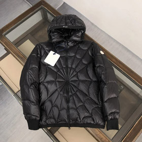 Moncler FW22 Violier Spider-Man Spider-Man błysk jednokolorowa kurtka z kapturem w dół kurtka-4319  