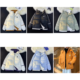 Adidas kapturem ciepłe i wygodne casual down kurtka-4354  