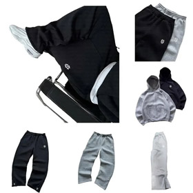 Nowy wysokiej jakości małe logo haftowane Y2K bluza zestaw-4909  