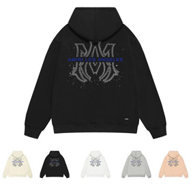 Amiri modna prosta i wszechstronna bluza z kapturem-5014  