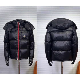 Moncler 128 serii trzykolorowa wstążka błyszcząca kurtka-5046  