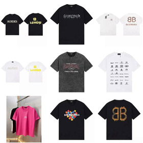 Nowa top-of-the-line koszulka z krótkim rękawem Balenciaga-5178  