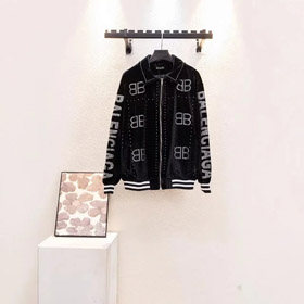Balenciaga nowa wełna haftowana kurtka baseballowa-5181  