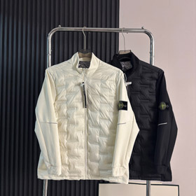 Stone Island lekka kurtka z kołnierzem i przyciskiem zamknięcia-5189  