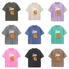 Patagonia i Carhartt nowa klasyczna luźno-dopasowana koszulka z krótkim rękawem-5223  