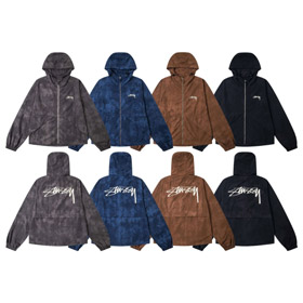 Stussy nowy przypadkowy luźno-montażowy list druk windbreaker kapuchowaną kurtkę-5274  