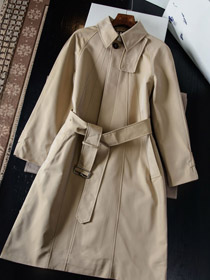 Burberry średniej długości luźno-dopasowany trench coat-5350  