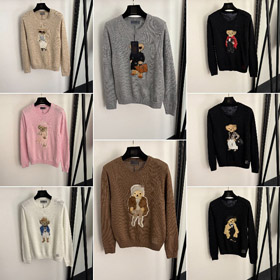 Nowy Polo Ralph Lauren sweter z haftowanym niedźwiedziem patch-5392  