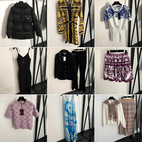 Burberry Loewe Chanel wszechstronne koszule z krótkim rękawem i spodnie kolekcja-5394  