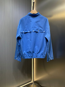 Miu Miu list haftowany niebieski koszula casual kurtka-5485  