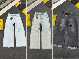 Drew House zmartwiony szerokonogowe dżinsy-5488  