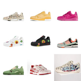 Louis Vuitton LV obuwie treningowe z niskim topem-5575  