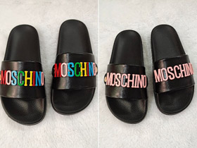 Moschino kolorowe kapcie antypoślizgowe-5664  