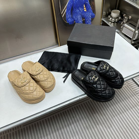 Chanel nowy projekt plecak klamra platforma pantofle sandały-5712  