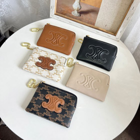 Celine prawdziwa skóra luksus zamku moneta torebka-5775  