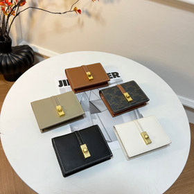 Celine stylu vintage drukowany wielokartkowy uchwyt dokumentu z klamrą zamknięcie-5787  