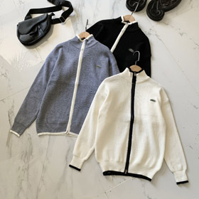 Lacoste nowy zip-up cardigan dzianina kurtka-5894  