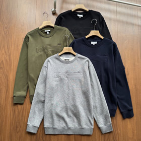 Lacoste klasyczne logo haftowane crewneck bluza-5905  