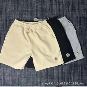 Moncler Nowy styl pięć punktów przypadkowych spodnie jednokolorowe szybko suszące pół spodnie-2880  