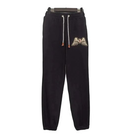 MONCLER GENIUS PALM ANGELS Spodnie z skrzydłami z dzianiną fleece-2900  